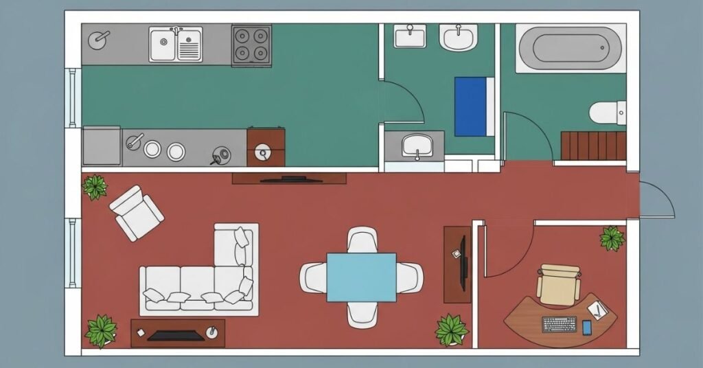Layout of Nichols House JHY